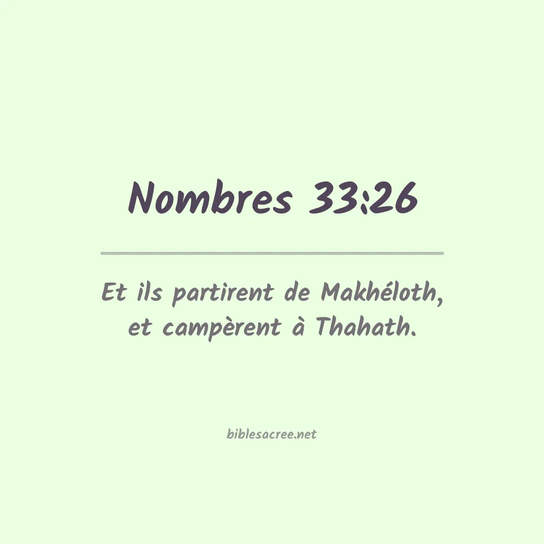 Nombres - 33:26