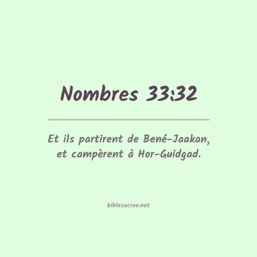 Nombres - 33:32