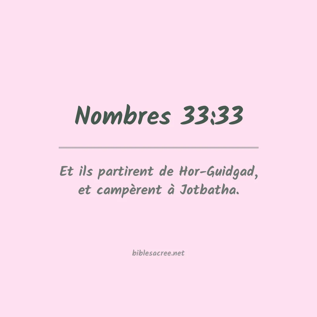 Nombres - 33:33