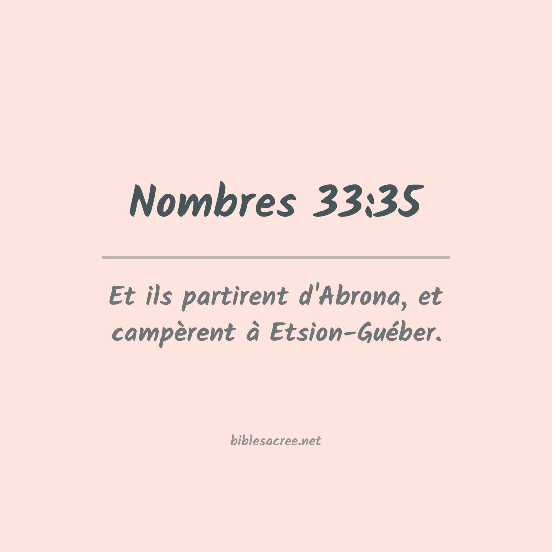Nombres - 33:35