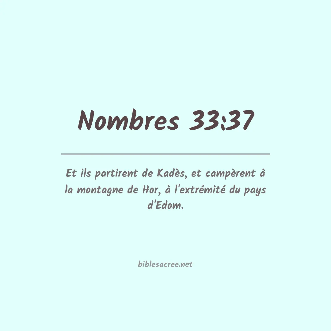 Nombres - 33:37