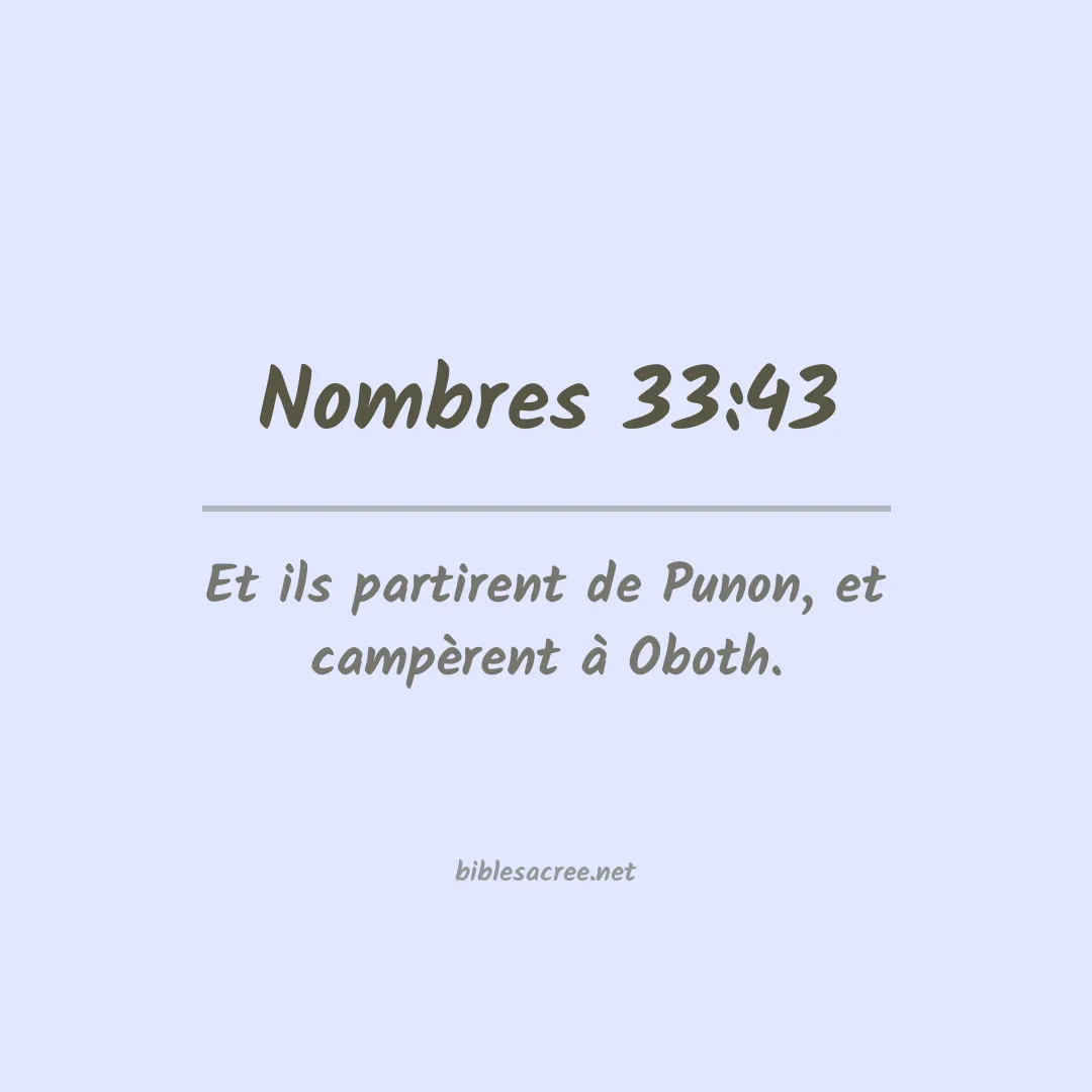 Nombres - 33:43