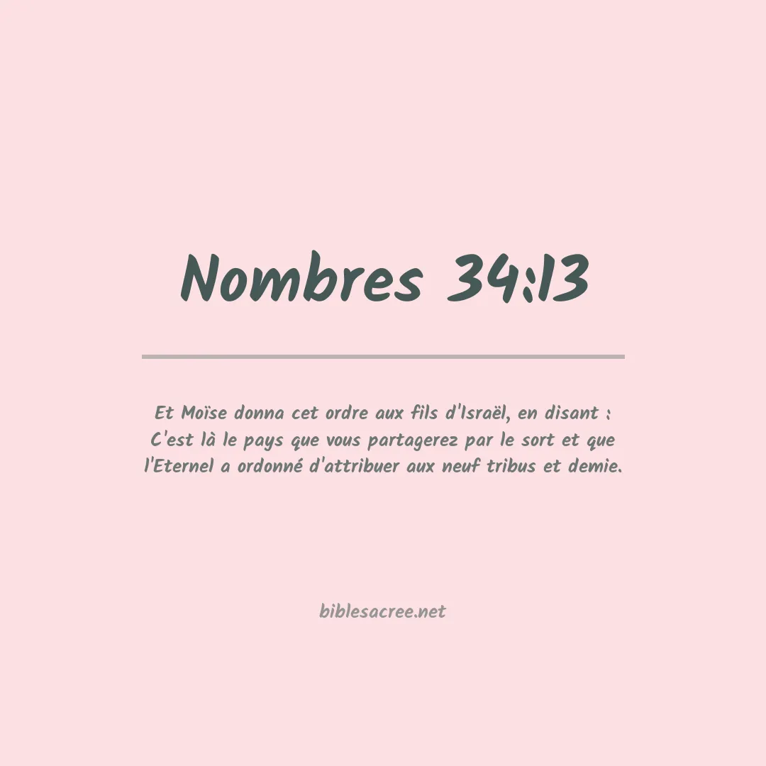 Nombres - 34:13