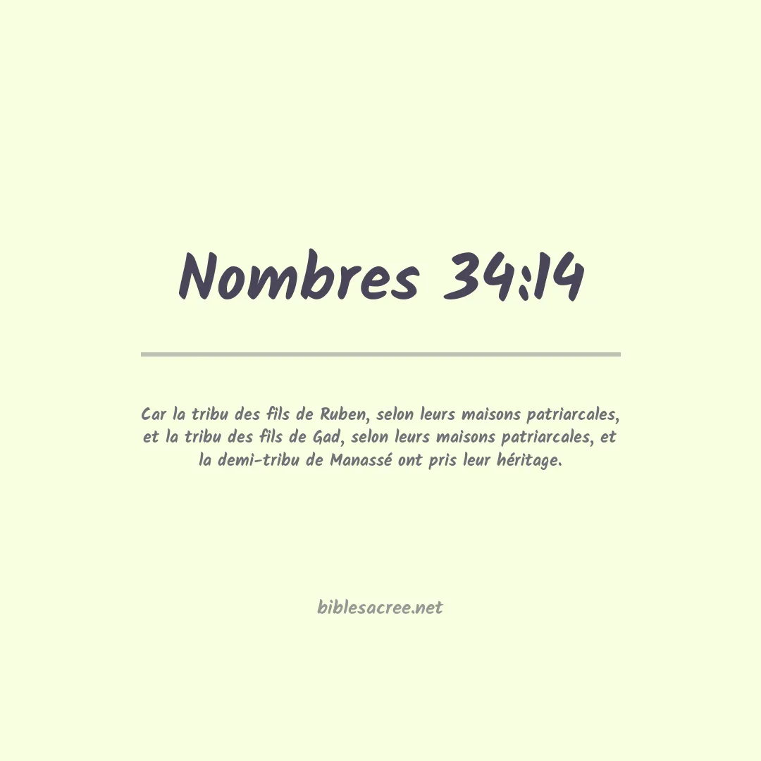 Nombres - 34:14