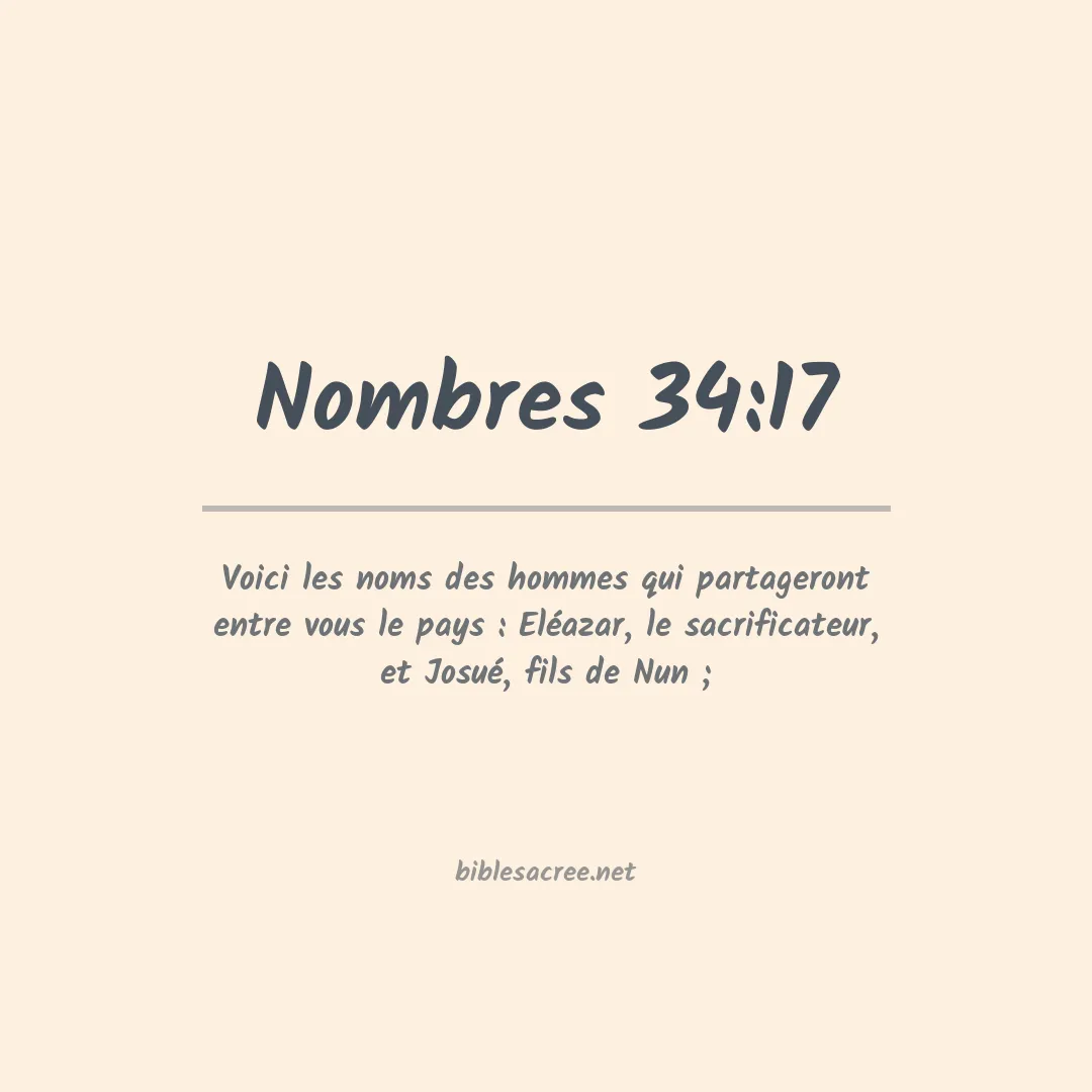 Nombres - 34:17