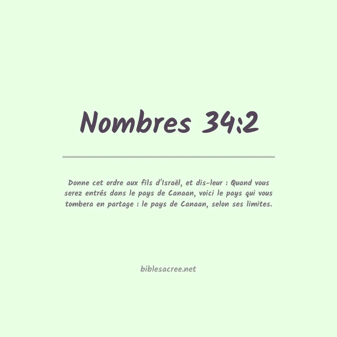 Nombres - 34:2