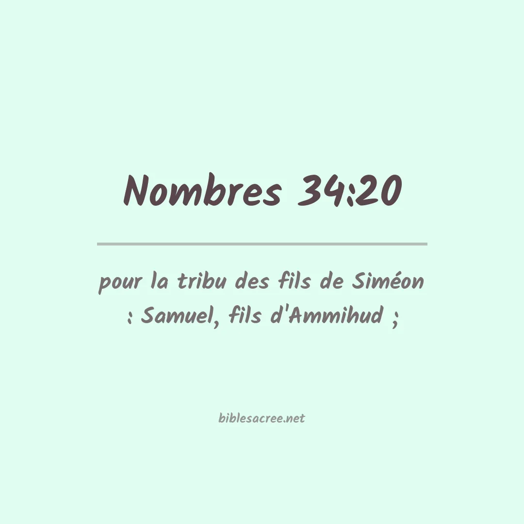 Nombres - 34:20