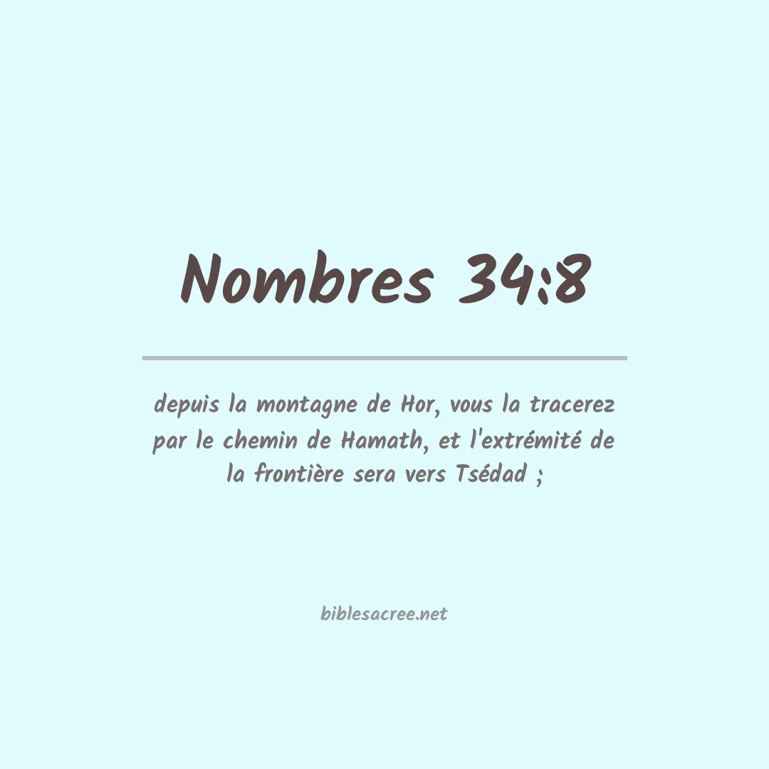 Nombres - 34:8