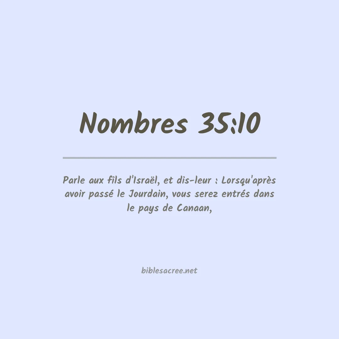 Nombres - 35:10