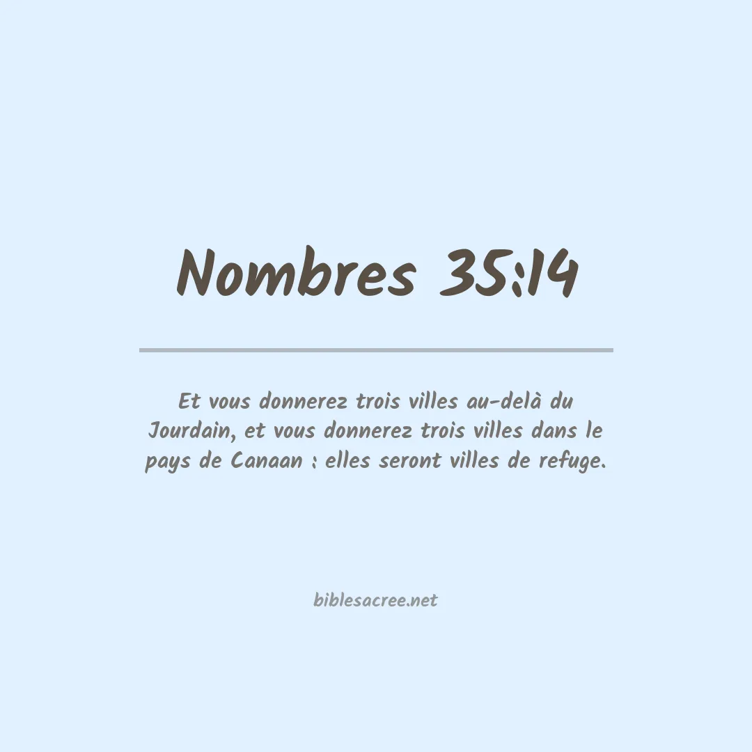 Nombres - 35:14