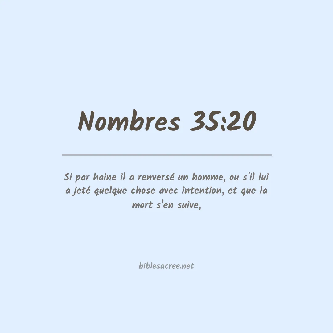 Nombres - 35:20