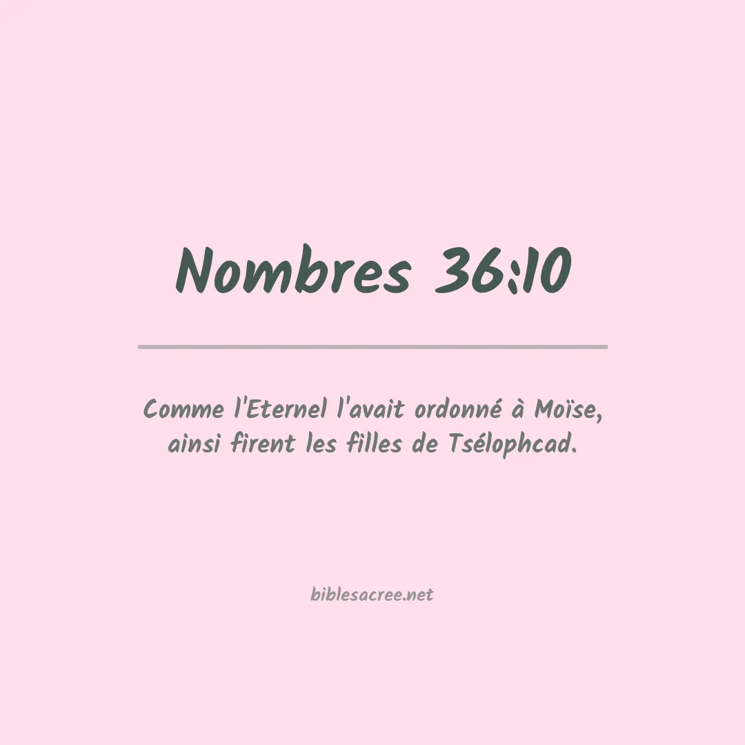 Nombres - 36:10