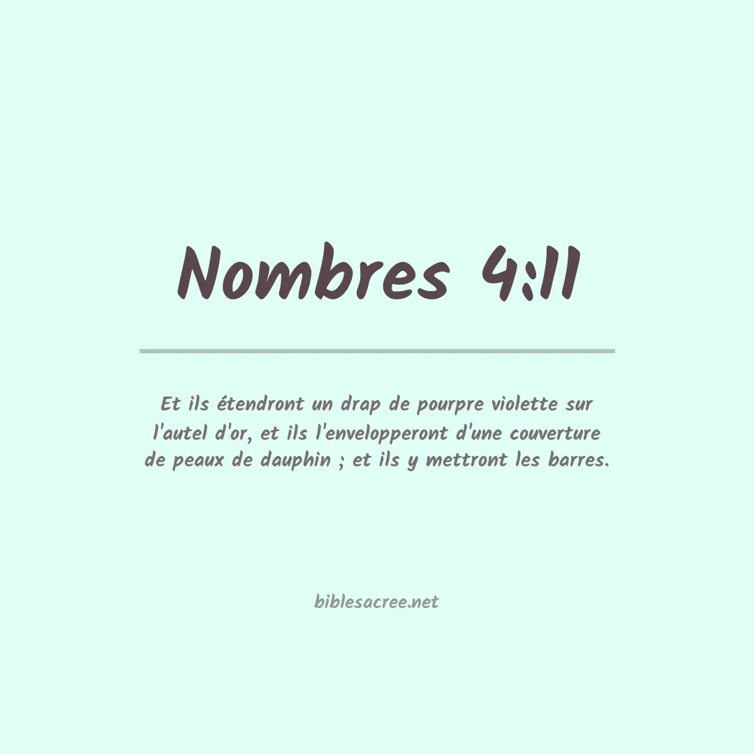 Nombres - 4:11