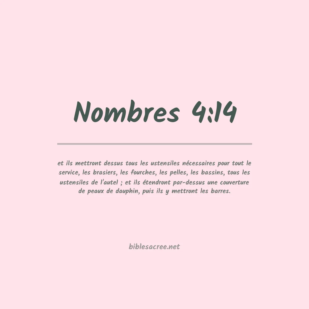 Nombres - 4:14