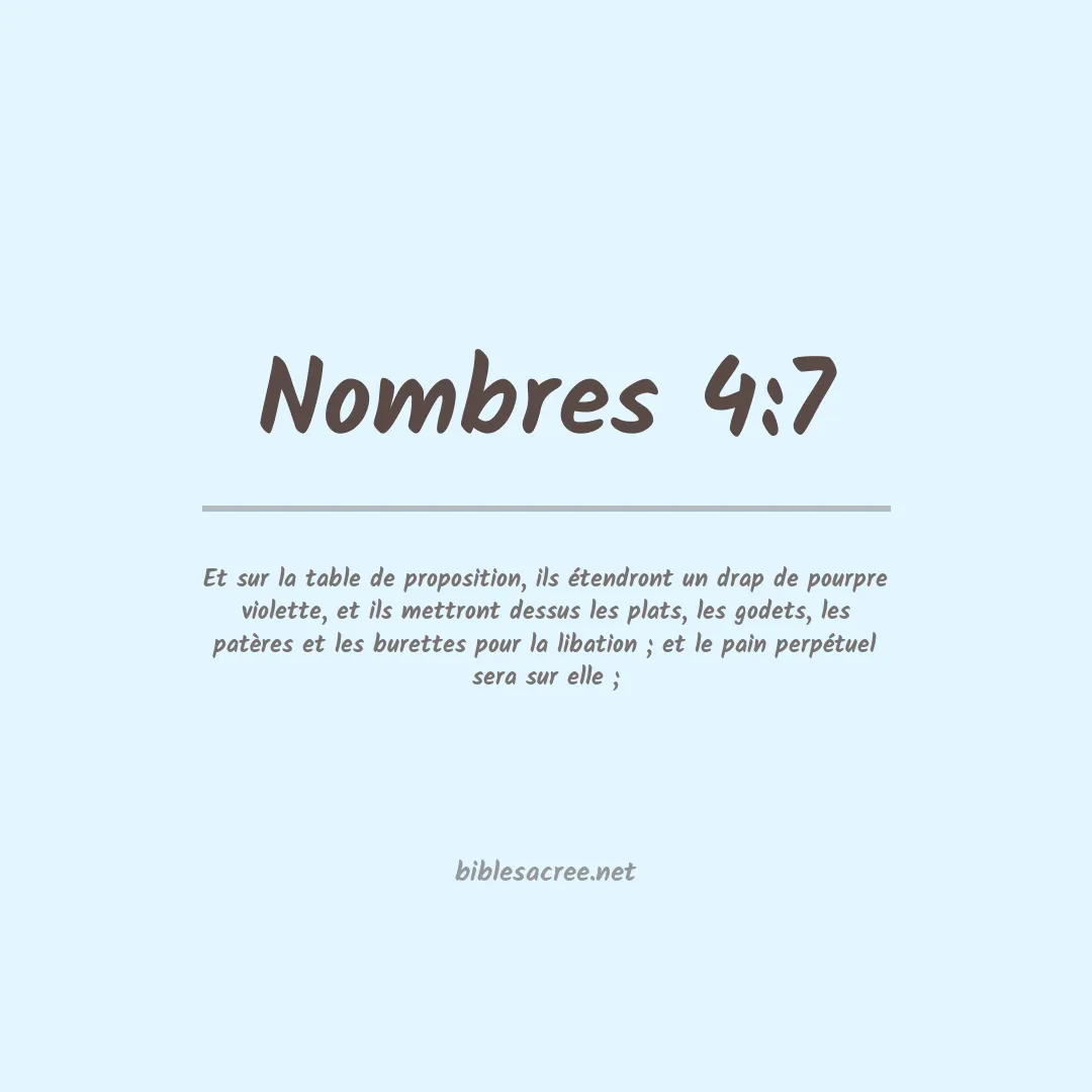 Nombres - 4:7