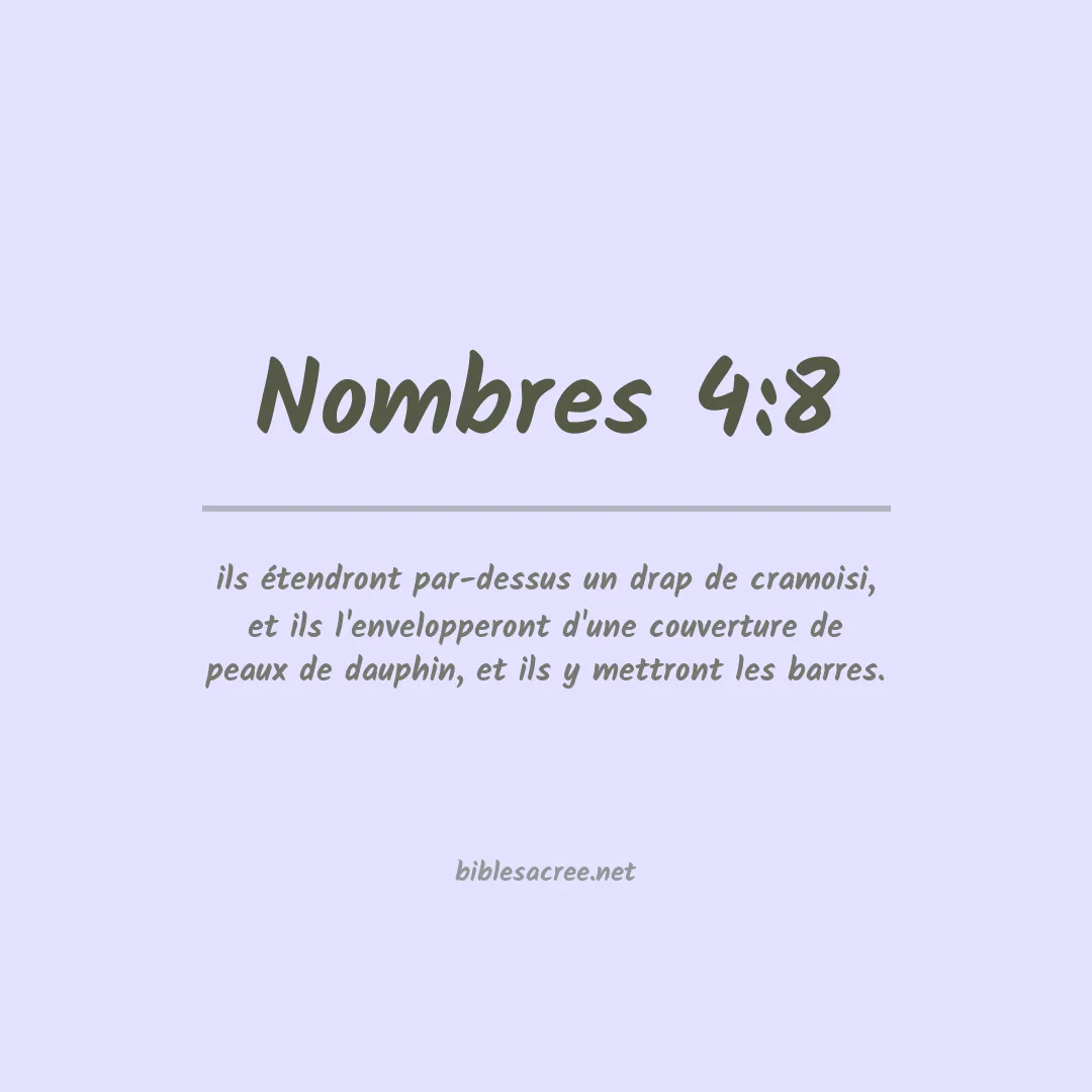 Nombres - 4:8