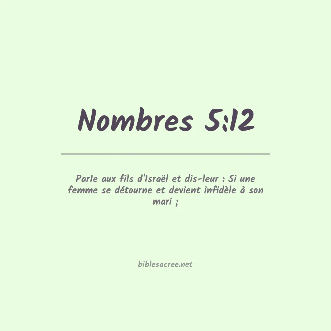 Nombres - 5:12