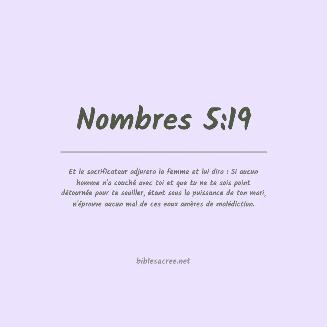 Nombres - 5:19