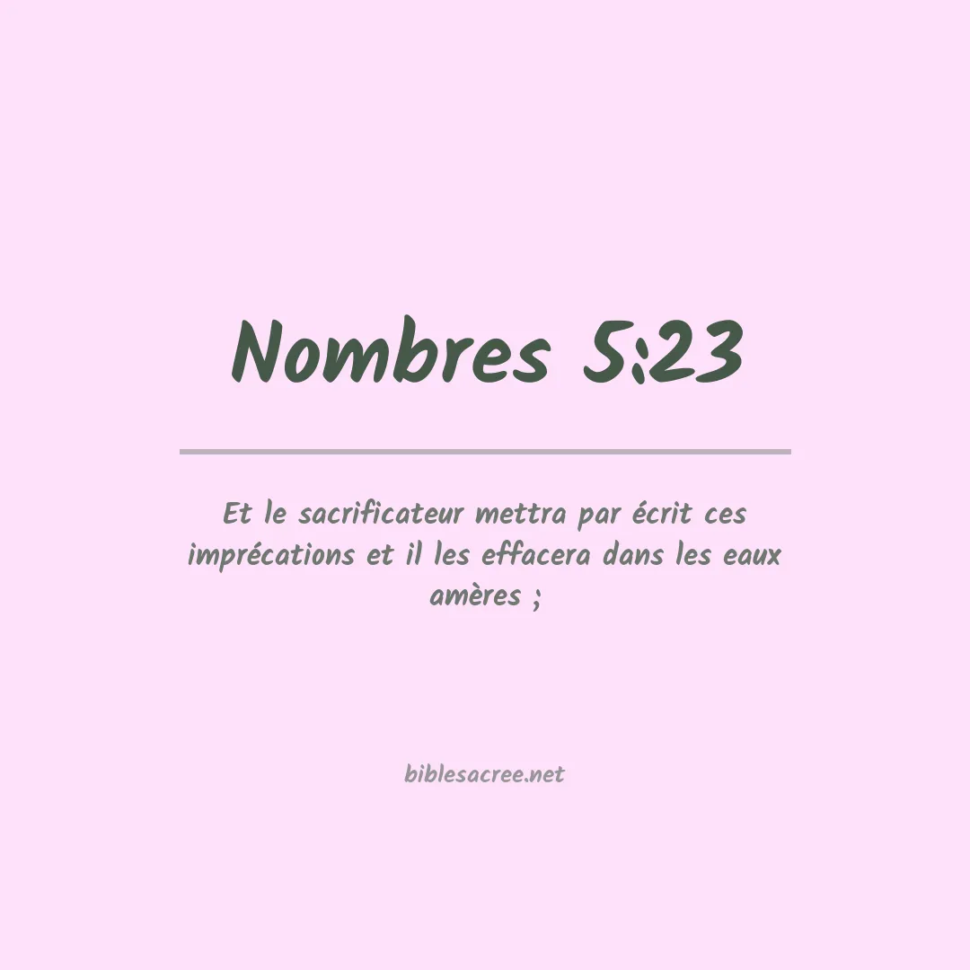 Nombres - 5:23