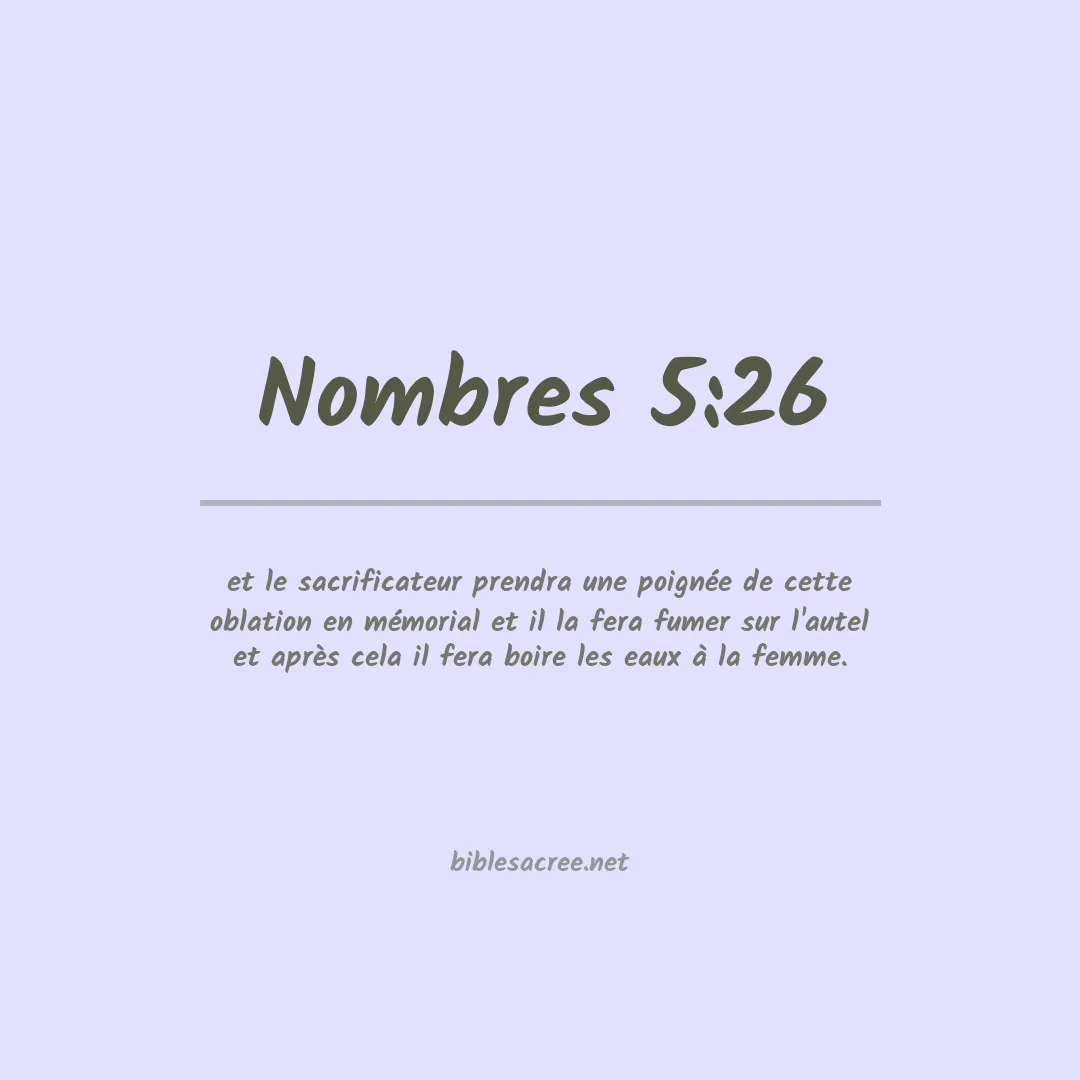 Nombres - 5:26