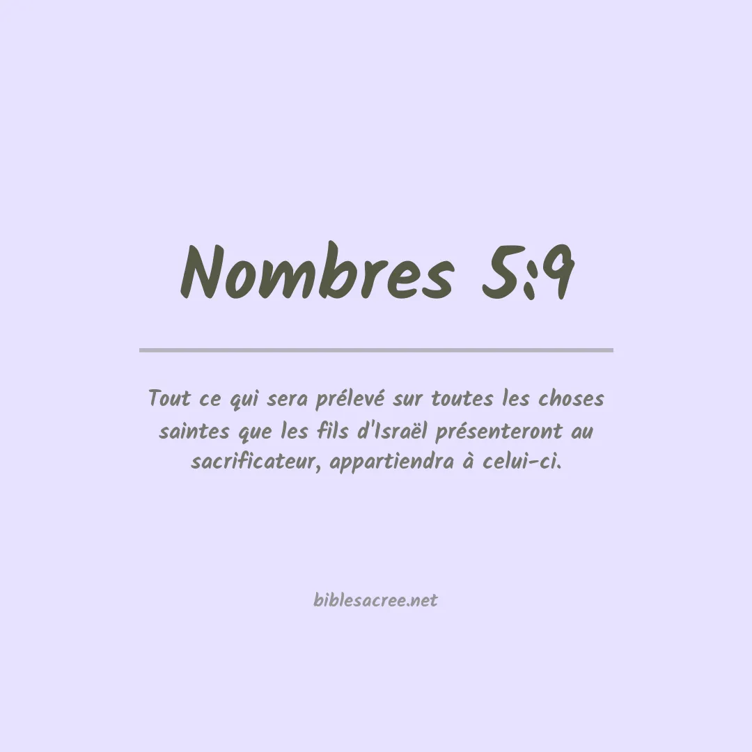 Nombres - 5:9