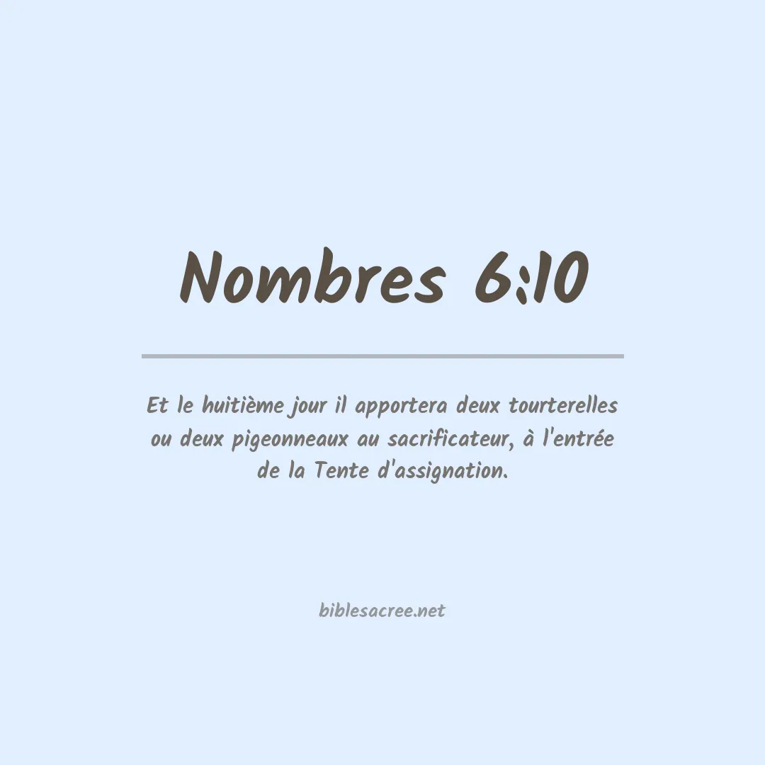 Nombres - 6:10