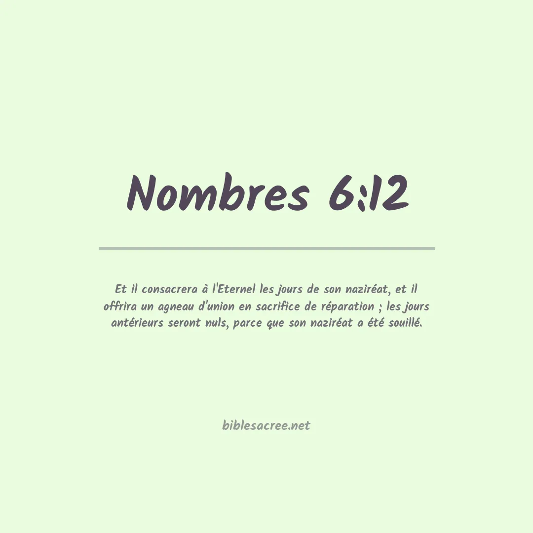 Nombres - 6:12
