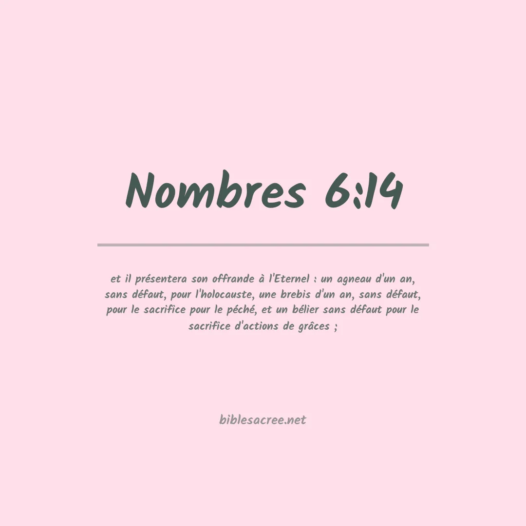 Nombres - 6:14