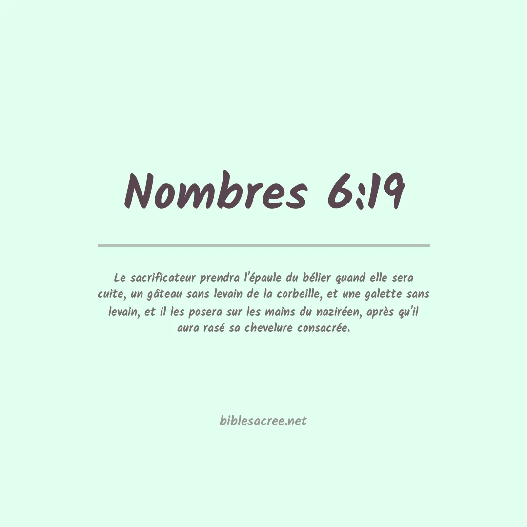 Nombres - 6:19