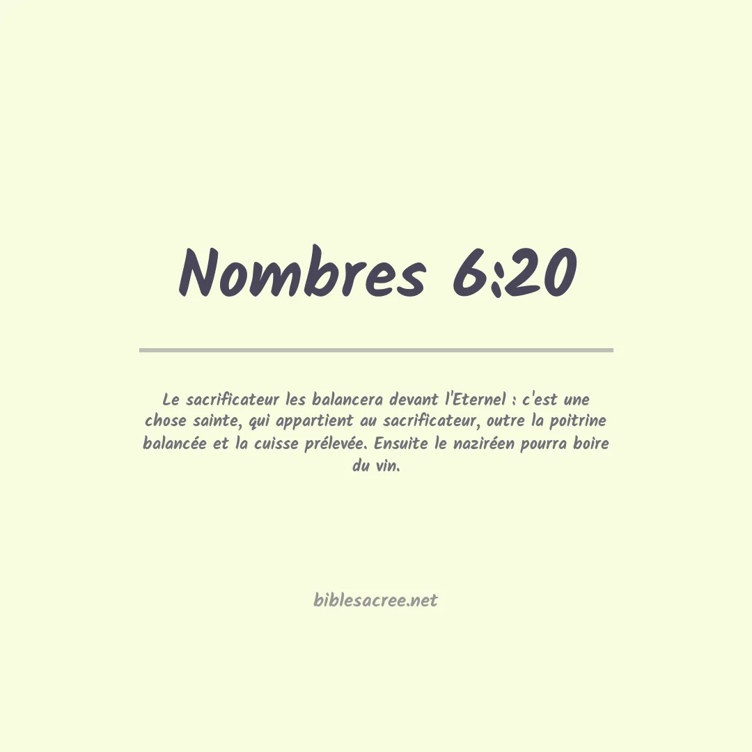 Nombres - 6:20