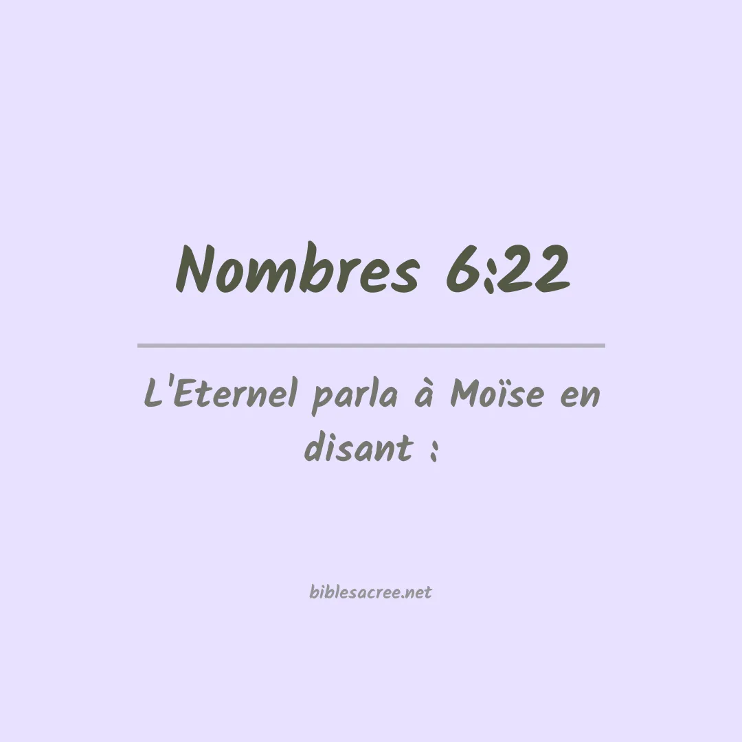 Nombres - 6:22
