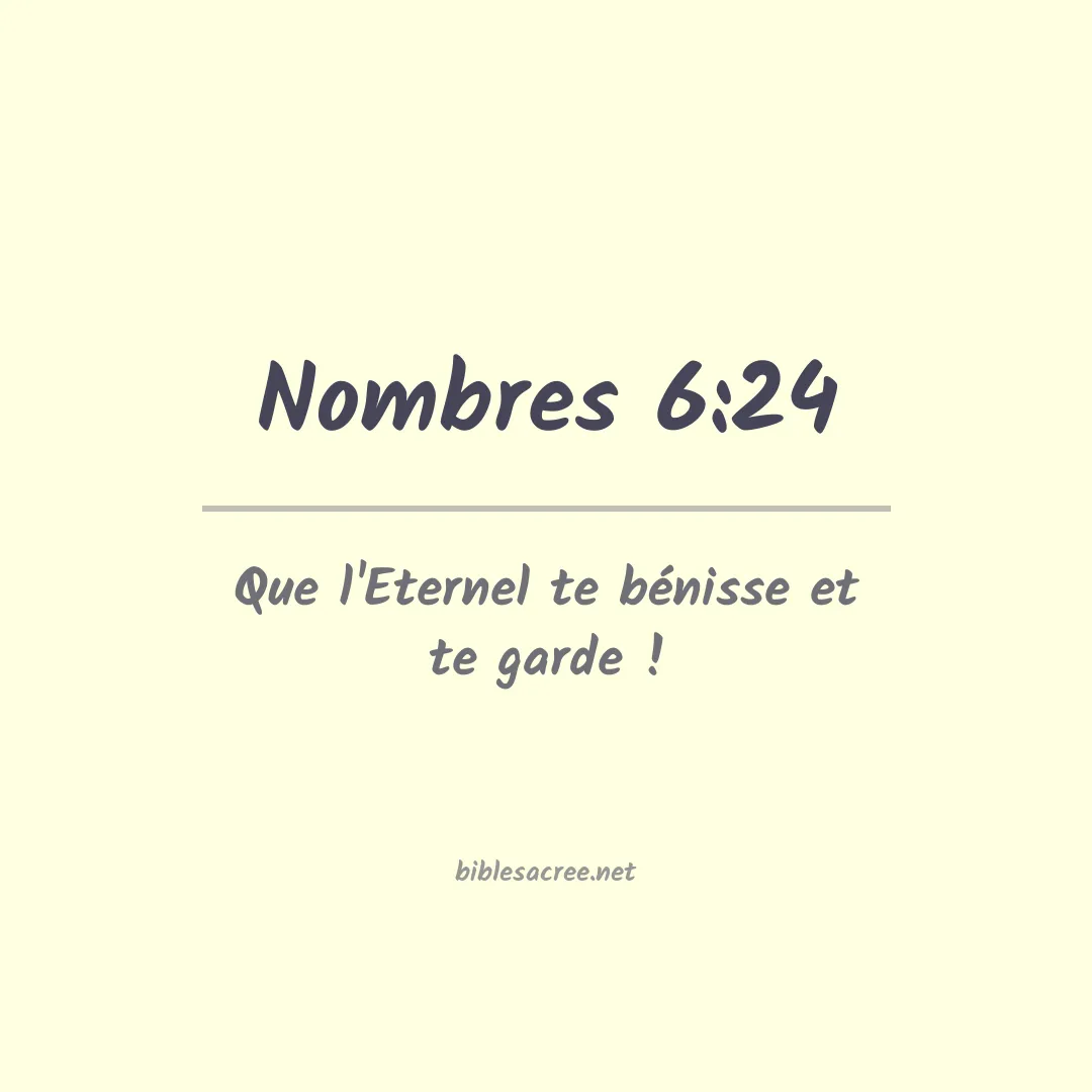 Nombres - 6:24