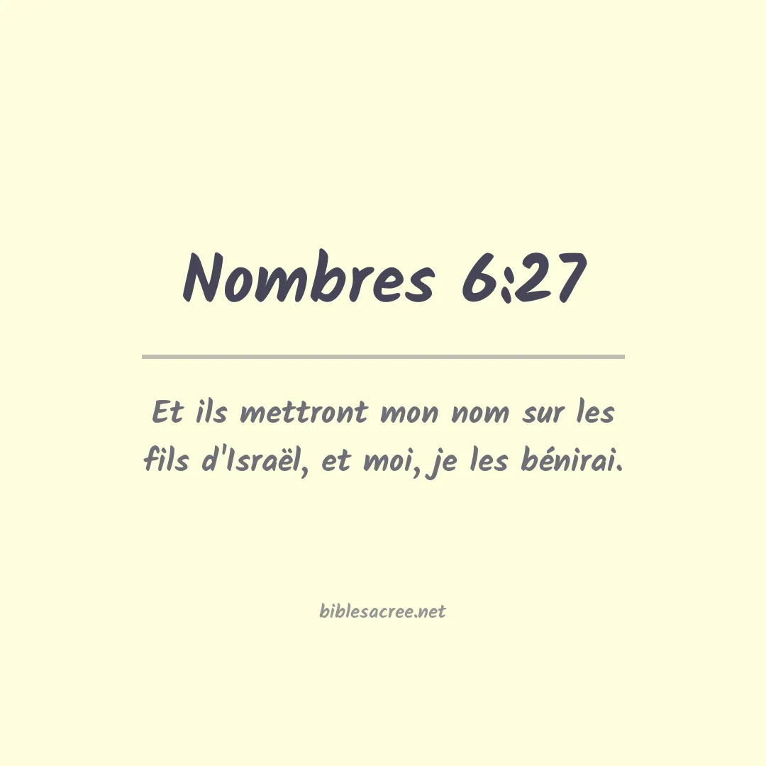 Nombres - 6:27