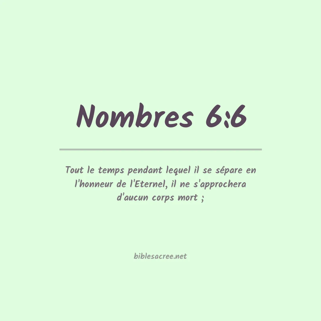 Nombres - 6:6