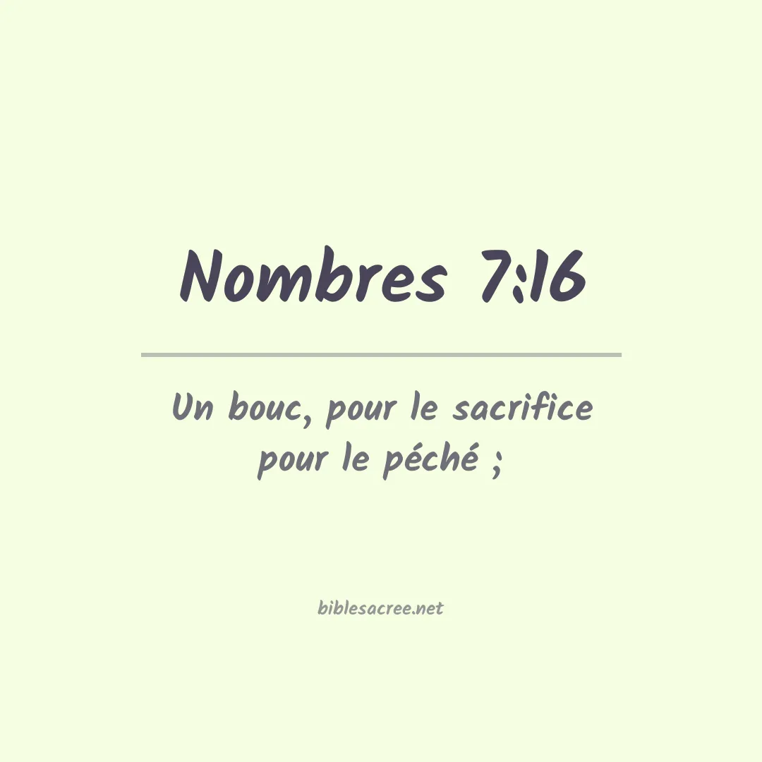 Nombres - 7:16