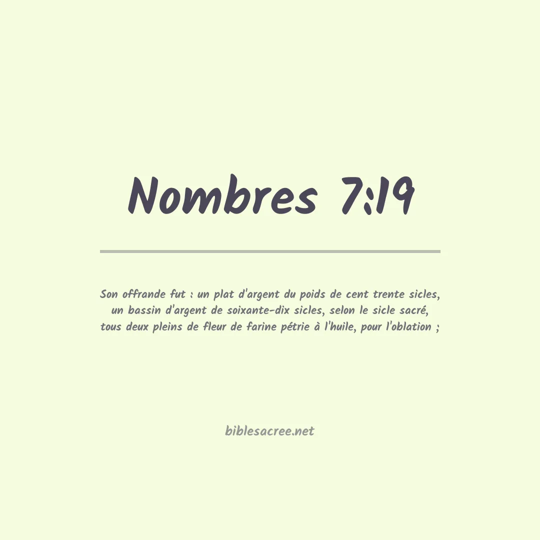 Nombres - 7:19