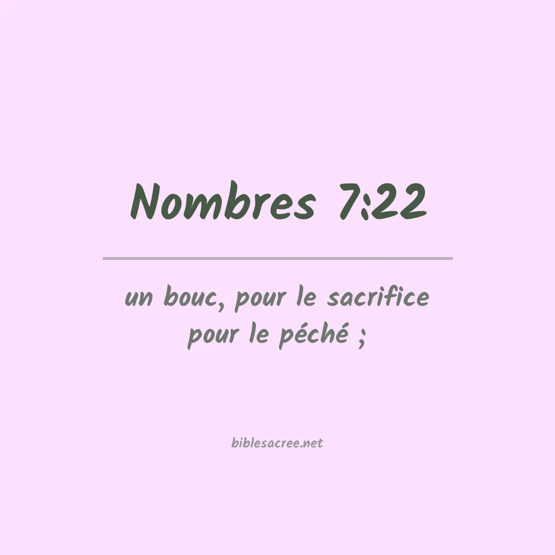 Nombres - 7:22
