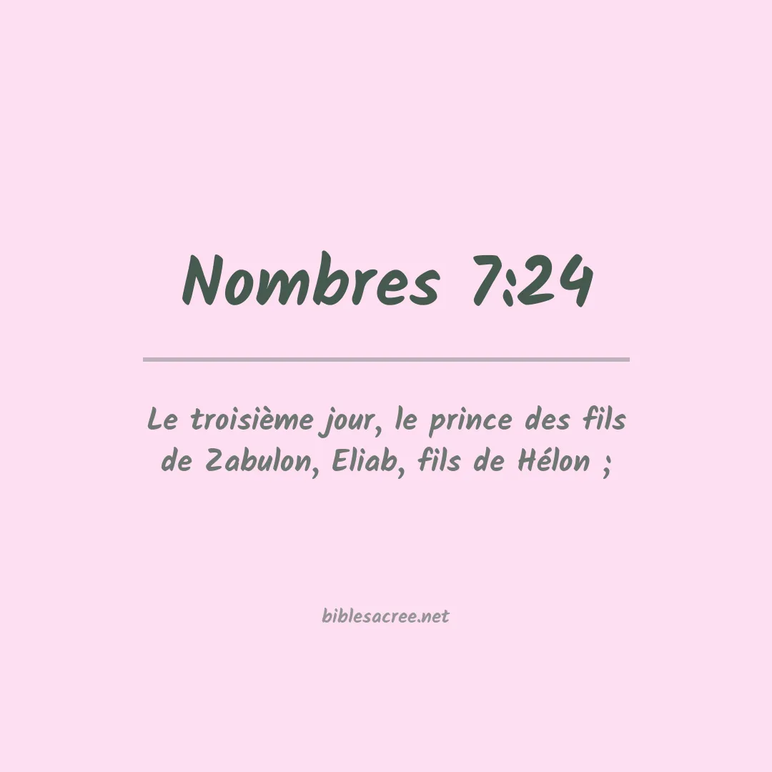 Nombres - 7:24