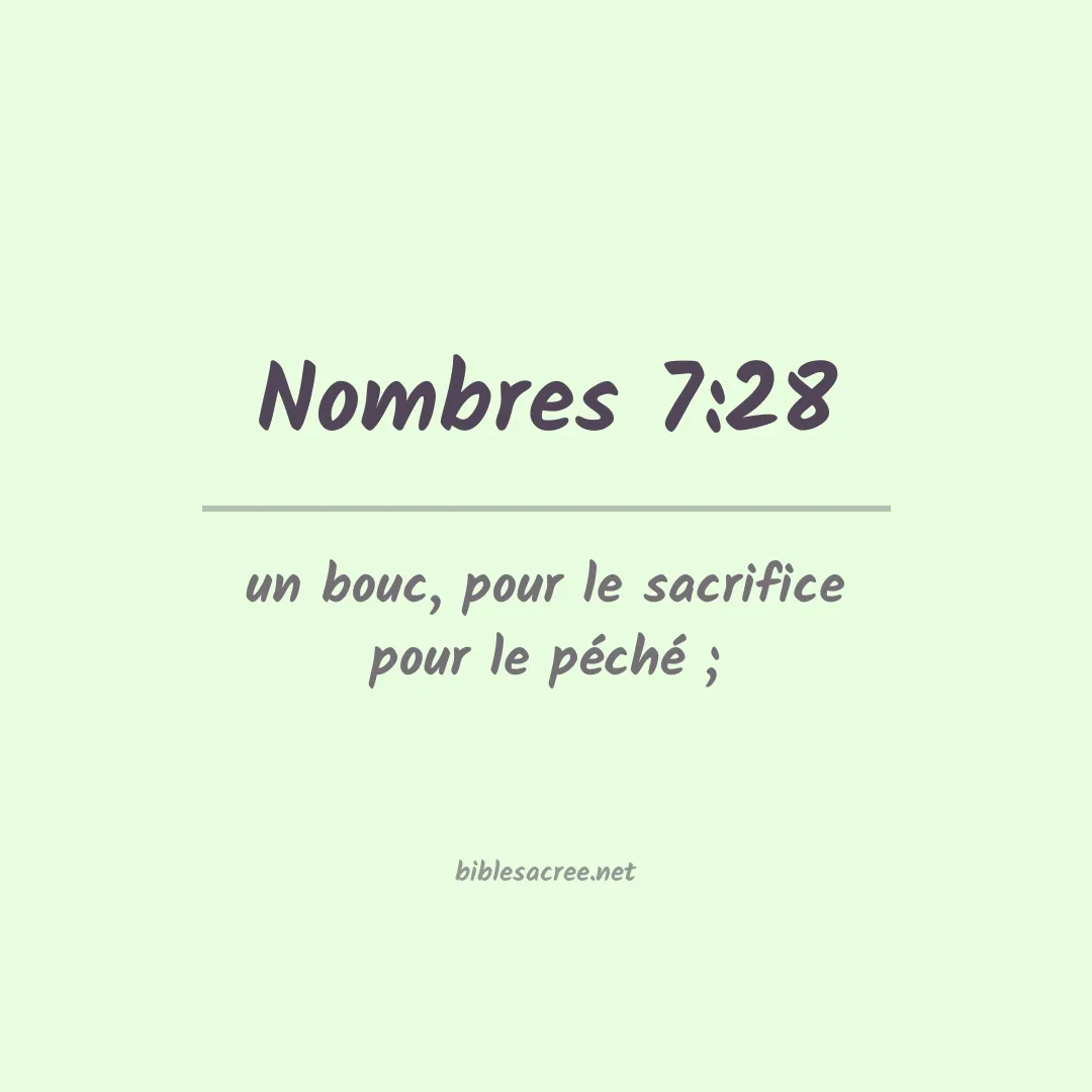 Nombres - 7:28