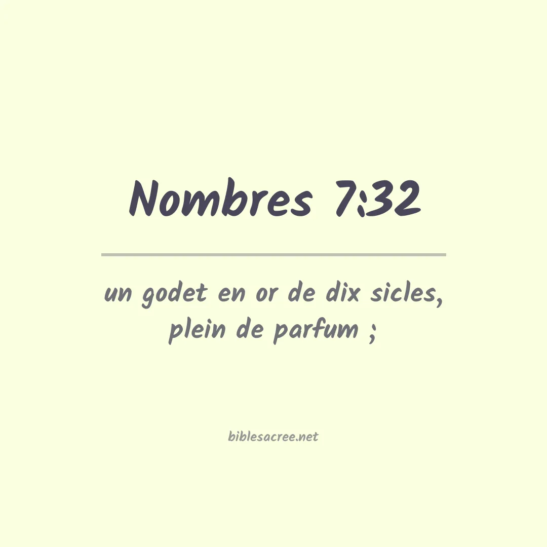 Nombres - 7:32
