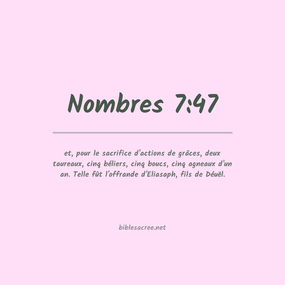 Nombres - 7:47