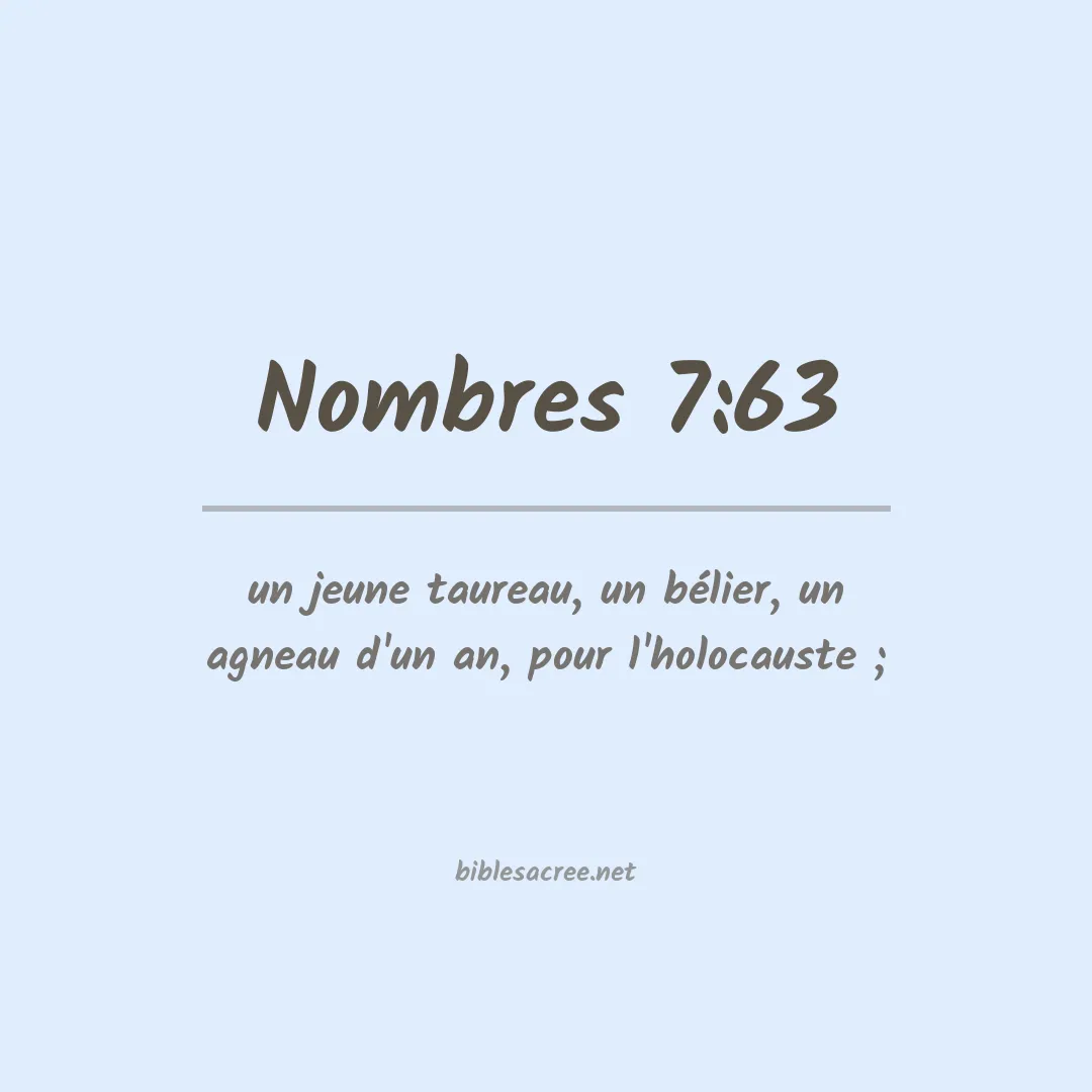 Nombres - 7:63