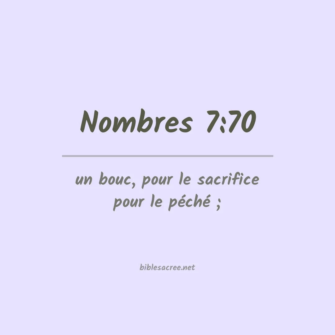 Nombres - 7:70