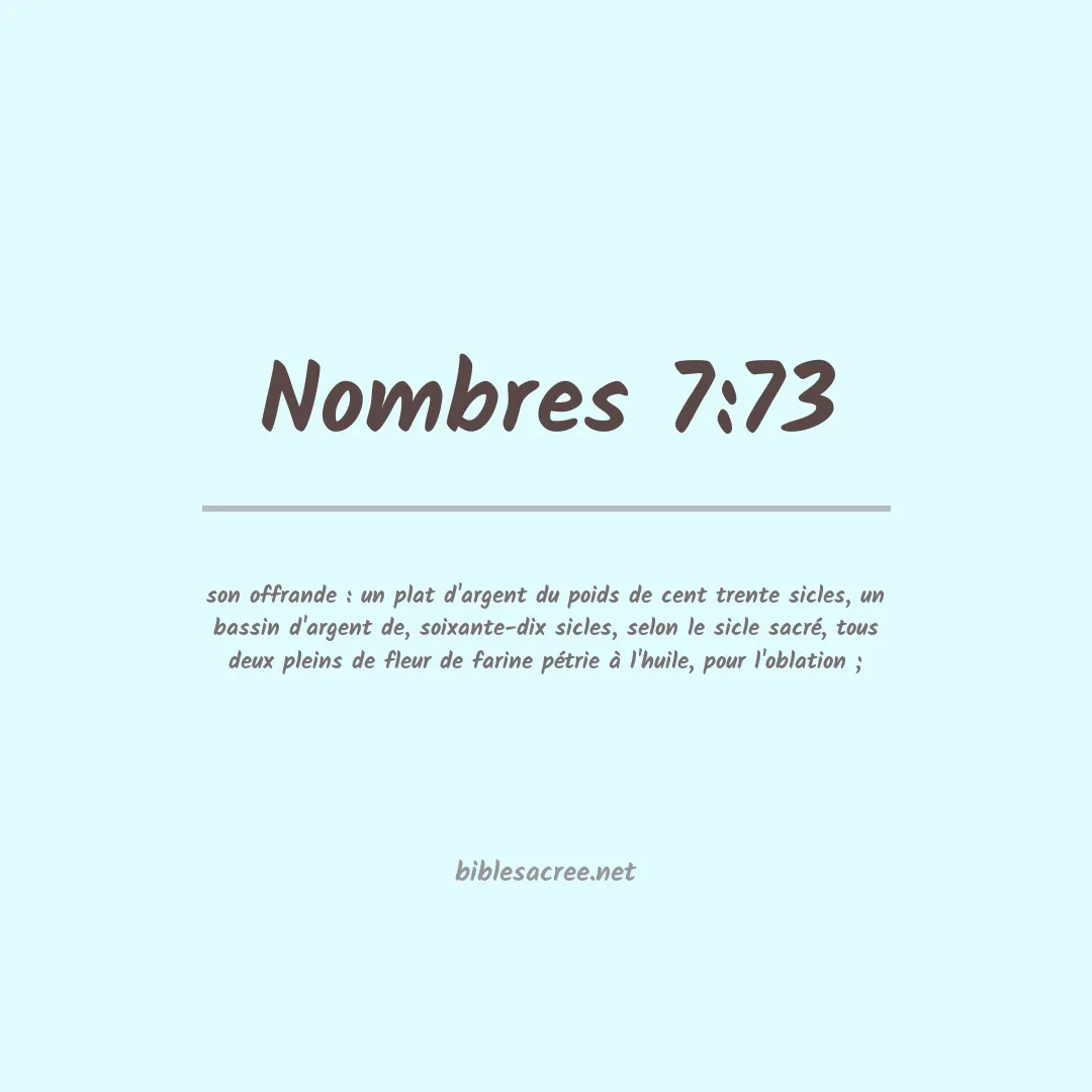 Nombres - 7:73
