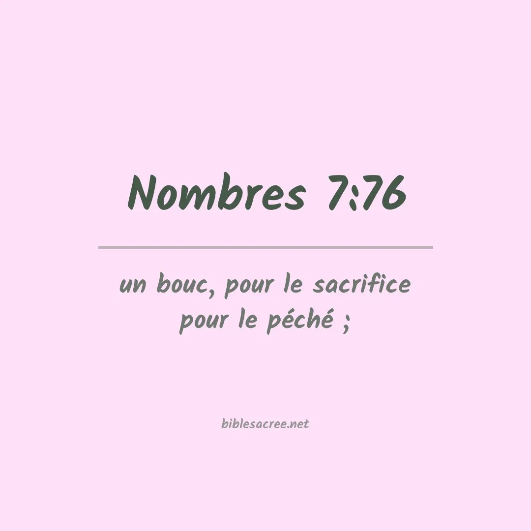 Nombres - 7:76