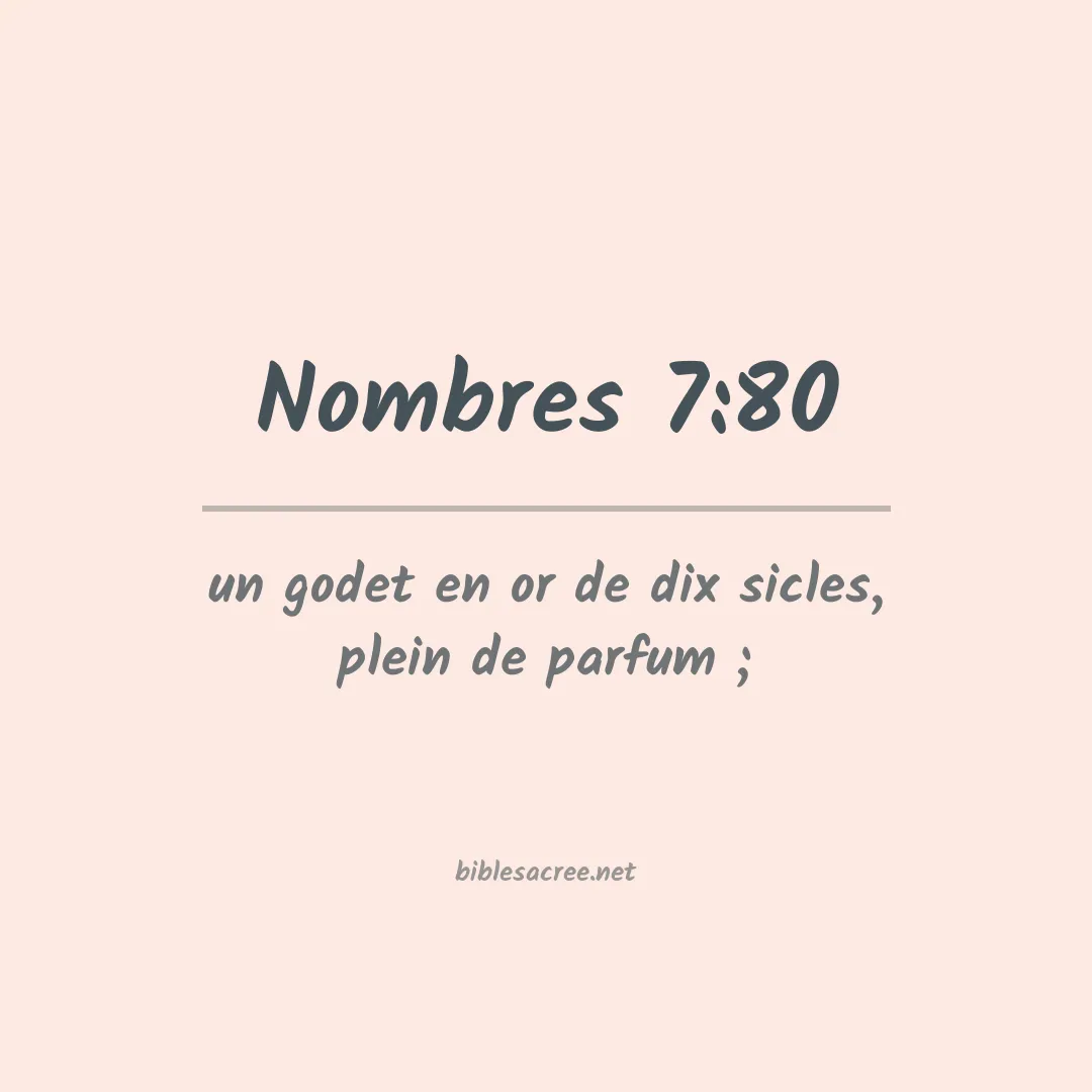 Nombres - 7:80