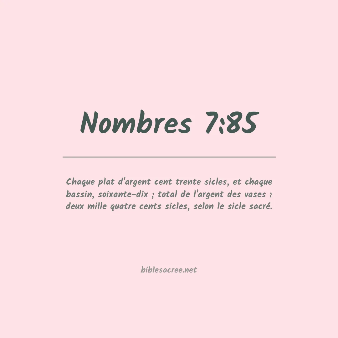 Nombres - 7:85