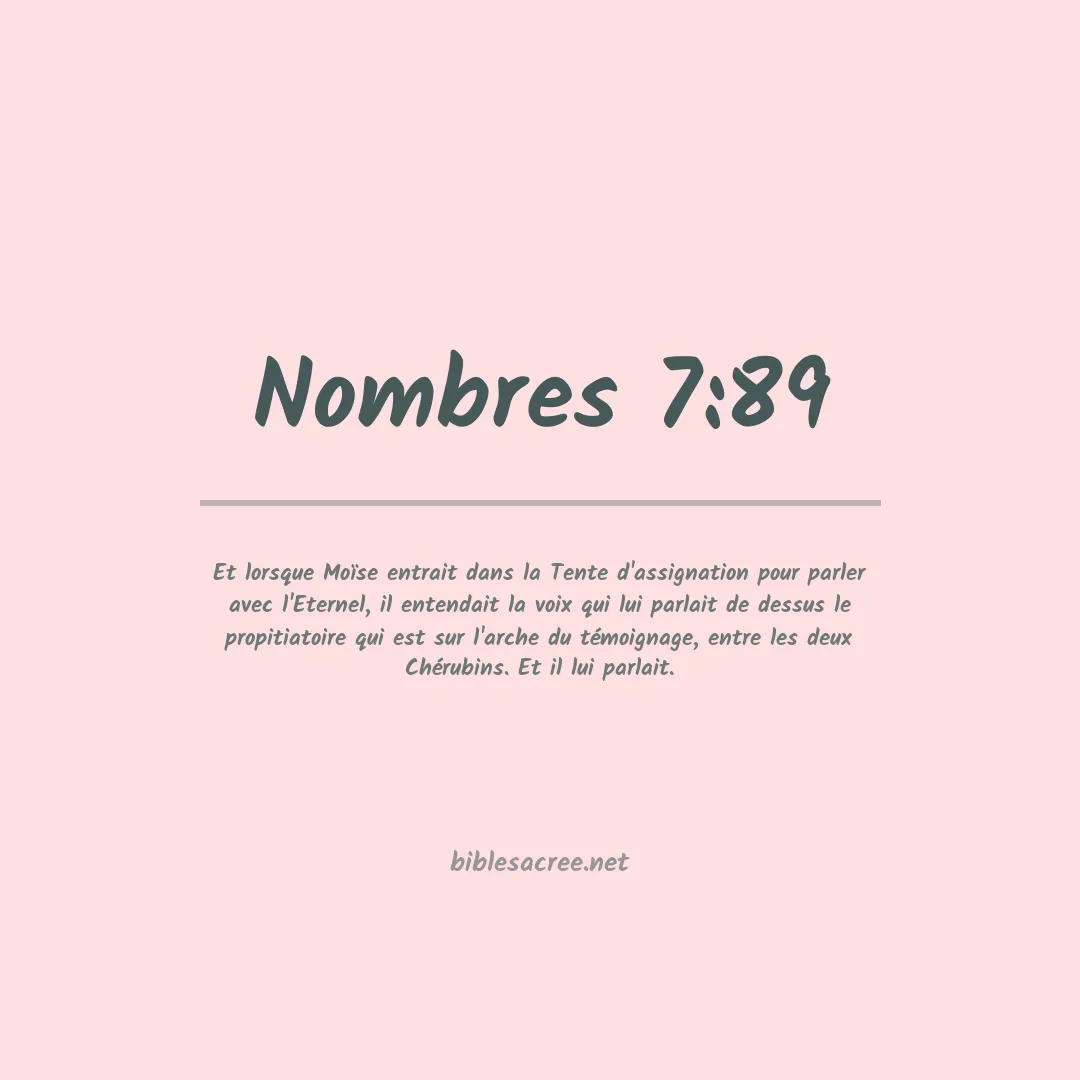 Nombres - 7:89