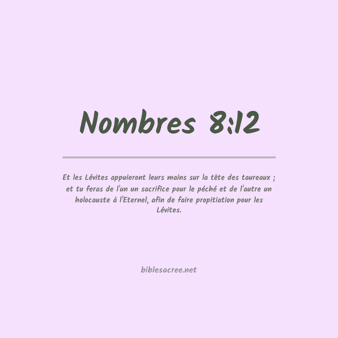 Nombres - 8:12