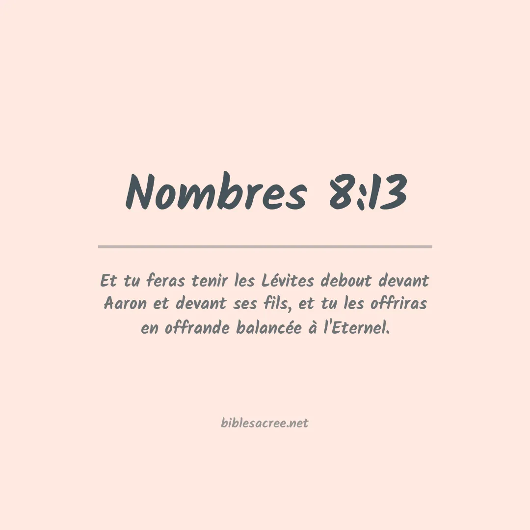 Nombres - 8:13